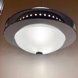 Space Age Design Pendant in Glass, Crystal and Metal