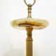 Onyx standing ashtray - gold metal