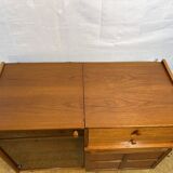 Cabinet de musique en teck rétro des années 50 par Nathan (vers 1960) Un fantastique an