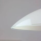 Mid-Century Italian Saucer Glass and Brass Pendant Lamp