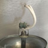 Lustre et applique en verre bleu