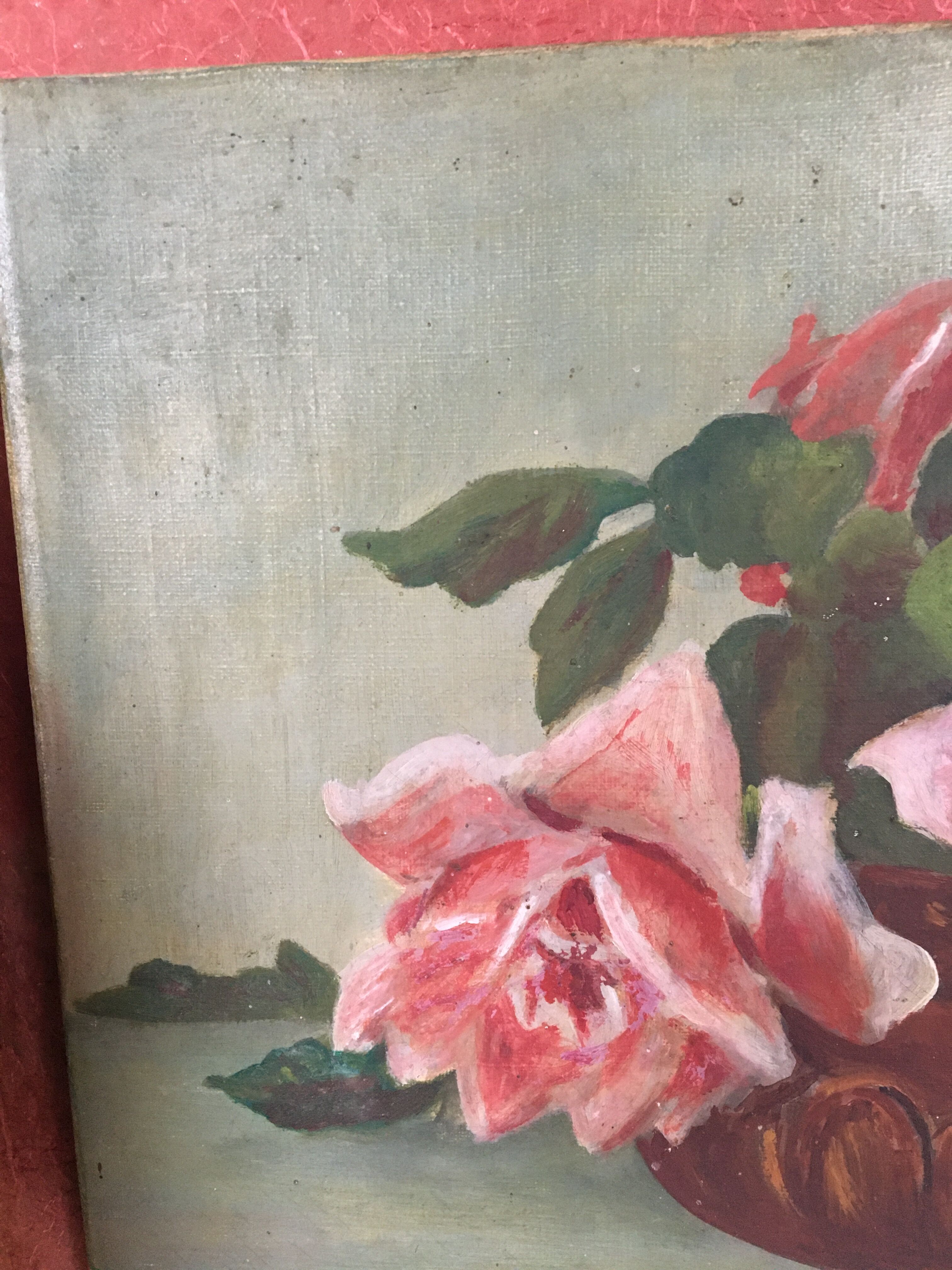 Oil on canvas signed on chassis, early 20th century