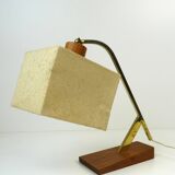 Rare Danish Modern Mid Century Teak & Brass desk Lamp