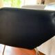 Black leatherette conference armchair