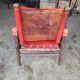 Vintage leather safari chair