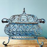 Decorative wrought iron basket