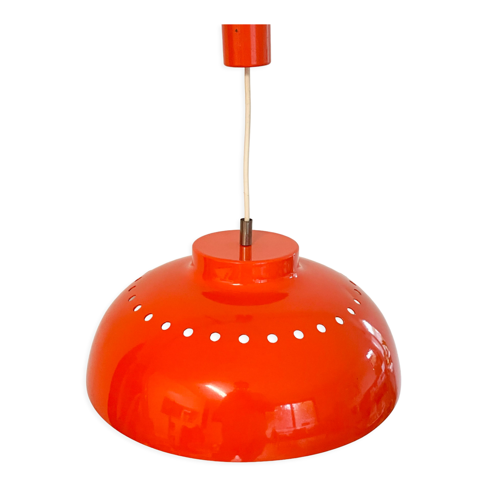 Orange metal suspension, 1970