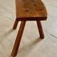 Tripod stool in solid oak 1950