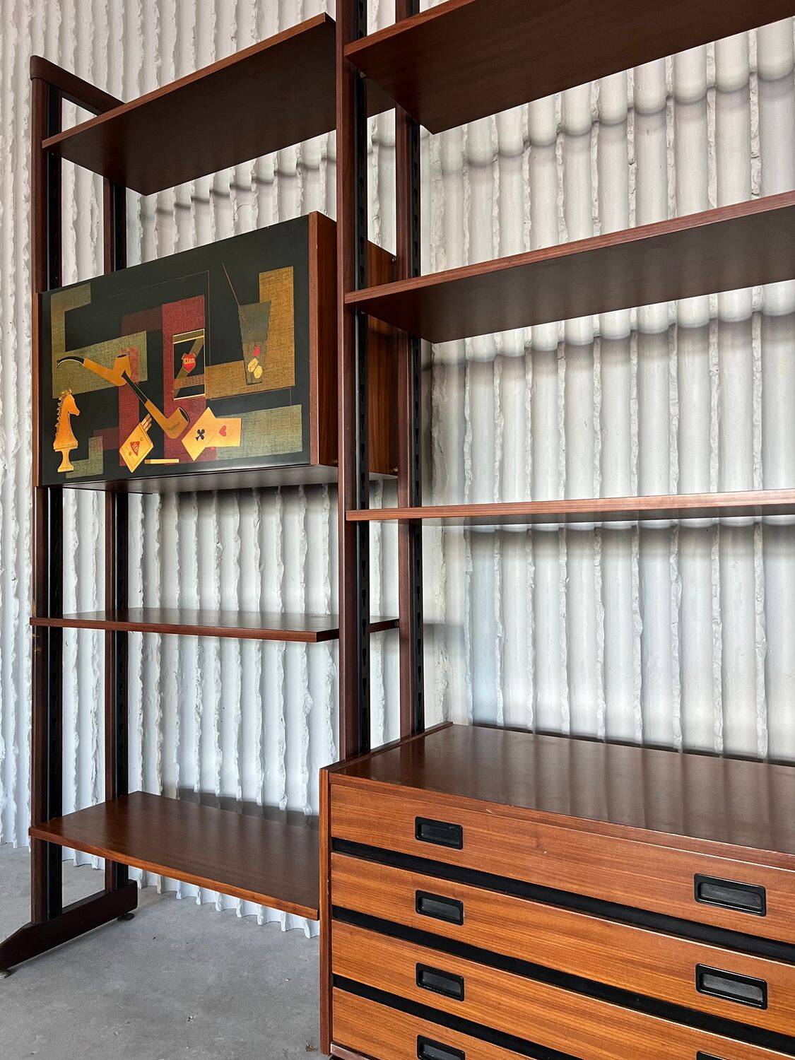 Mid-Century Italian Teak Wall Unit