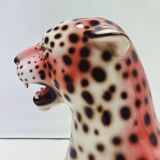 Pink Leopard Statue