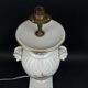 Raynaud Limoges lamp base in porcelain, paradise birds