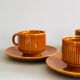 Ensemble de 6 tasses à café et coupelles italiennes Pagnossin Treviso