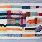 Authentic Moroccan wool rug handwoven, 250x150 cm