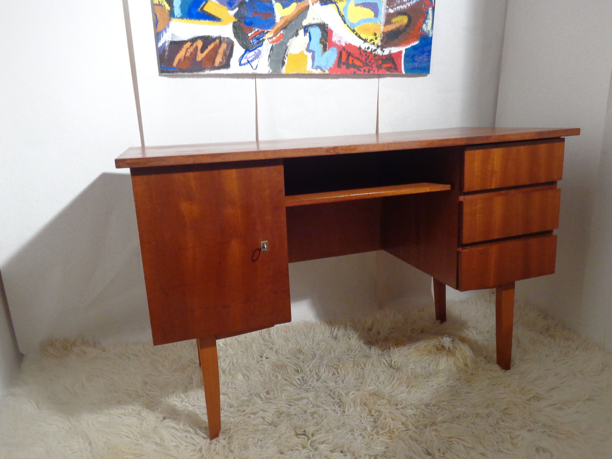 Vintage office of the 60s golden oak