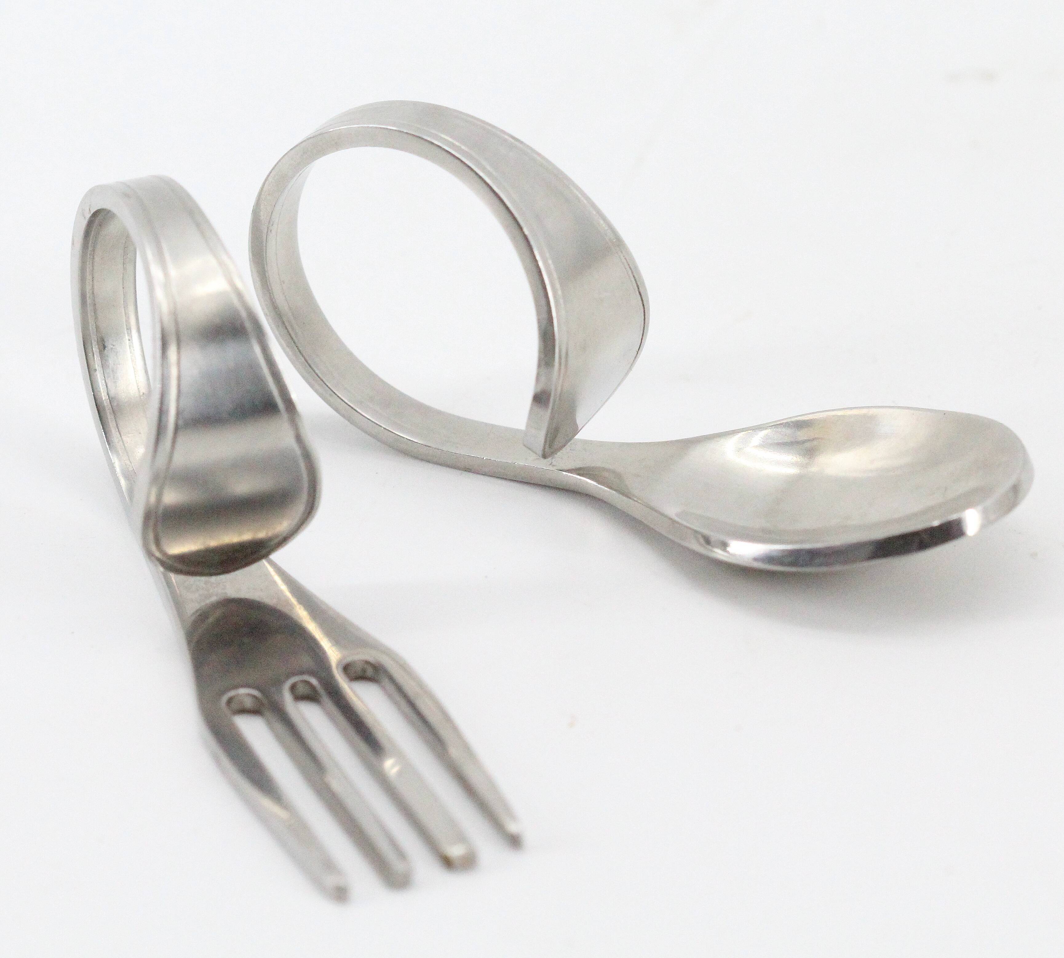 Spoon fork towel round