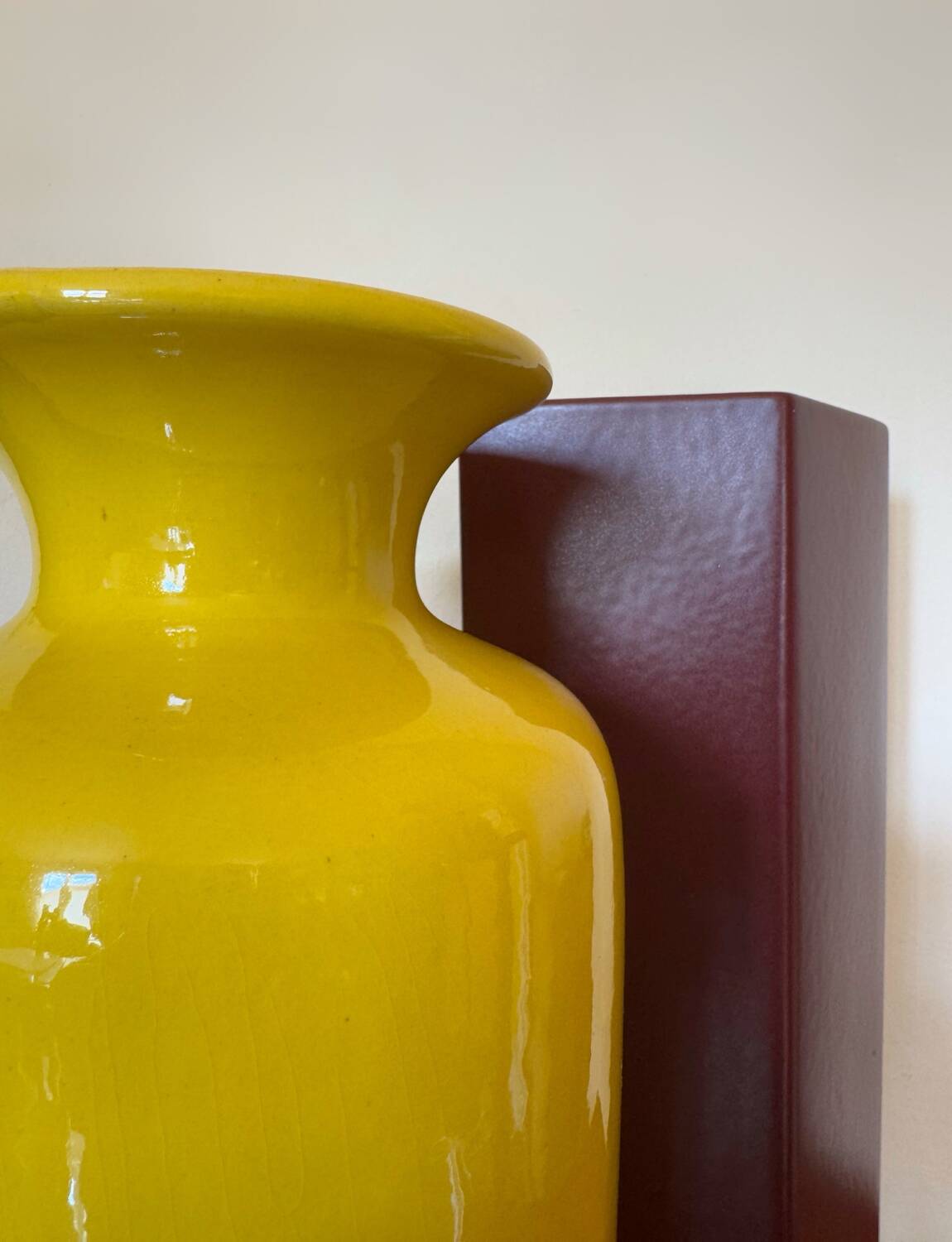 Large yellow vase West Germany 70s