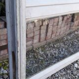 Wooden canopy 3 windows with bellows and abbatant