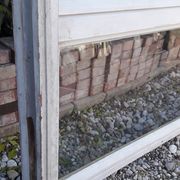 Verrière bois 3 fenêtres à soufflet et abbatant
