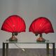 Lampes de table en laiton de style Hollywood Regency, années 1970, ensemble de 2