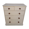 Craft furniture 5 drawers patiné
