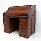 Antique roller blind writing desk 1930s, United Kingdom