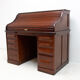 Antique roller blind writing desk 1930s, United Kingdom