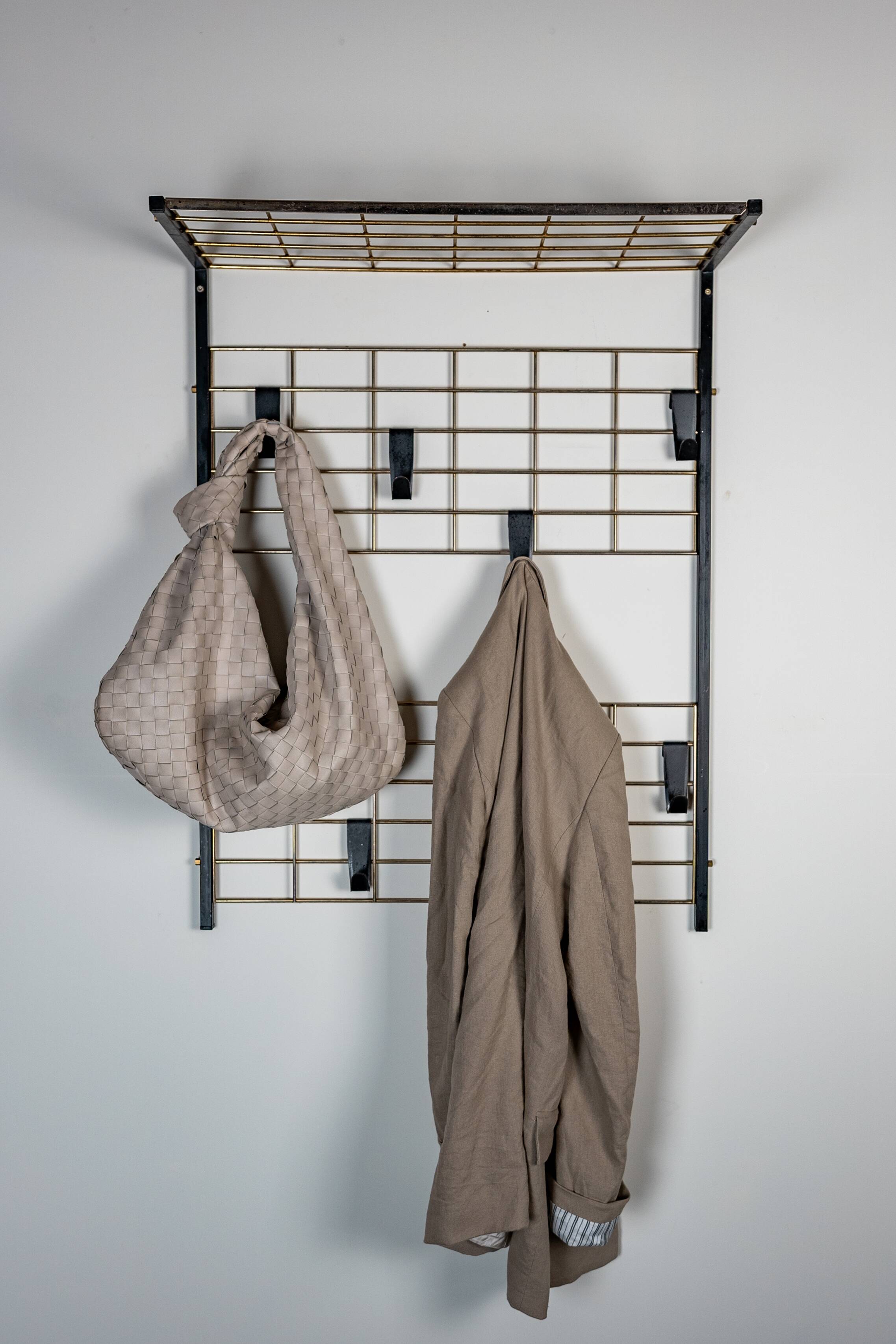 Vintage wall coat rack