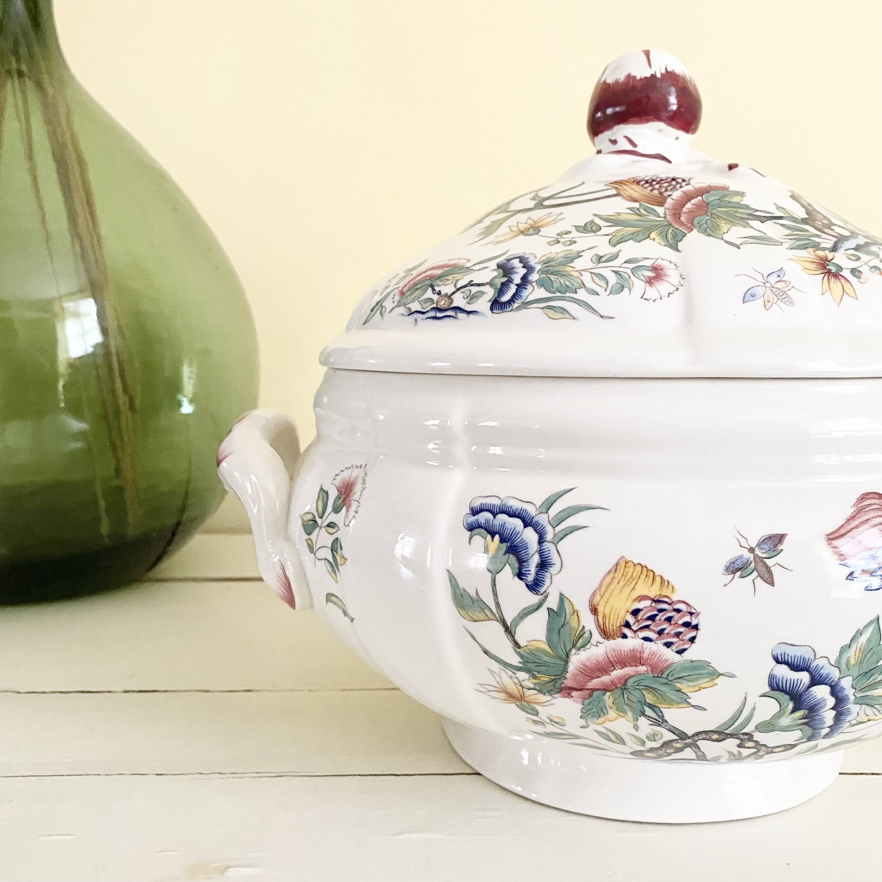 Old tureen Sarreguemines (Rouen)