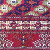 Fine Antique Turkmen Rug Wool Oriental Hand Made Rug 245x162cm Persian Vintage