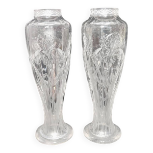 Par de jarrones ''art - cristal