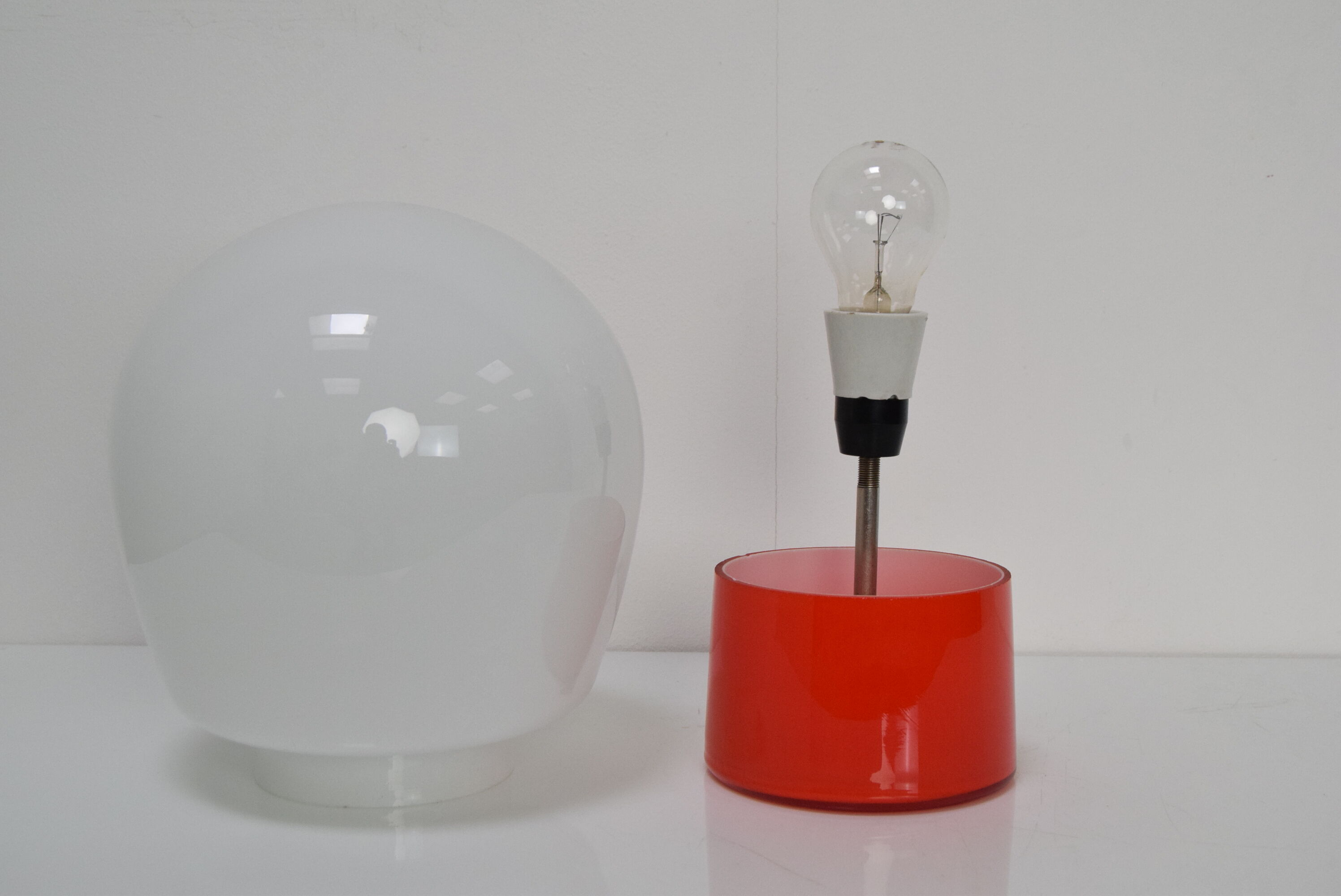Mid-century All Glass Table Lamp,Designed by Stepan Tabera,1970's.