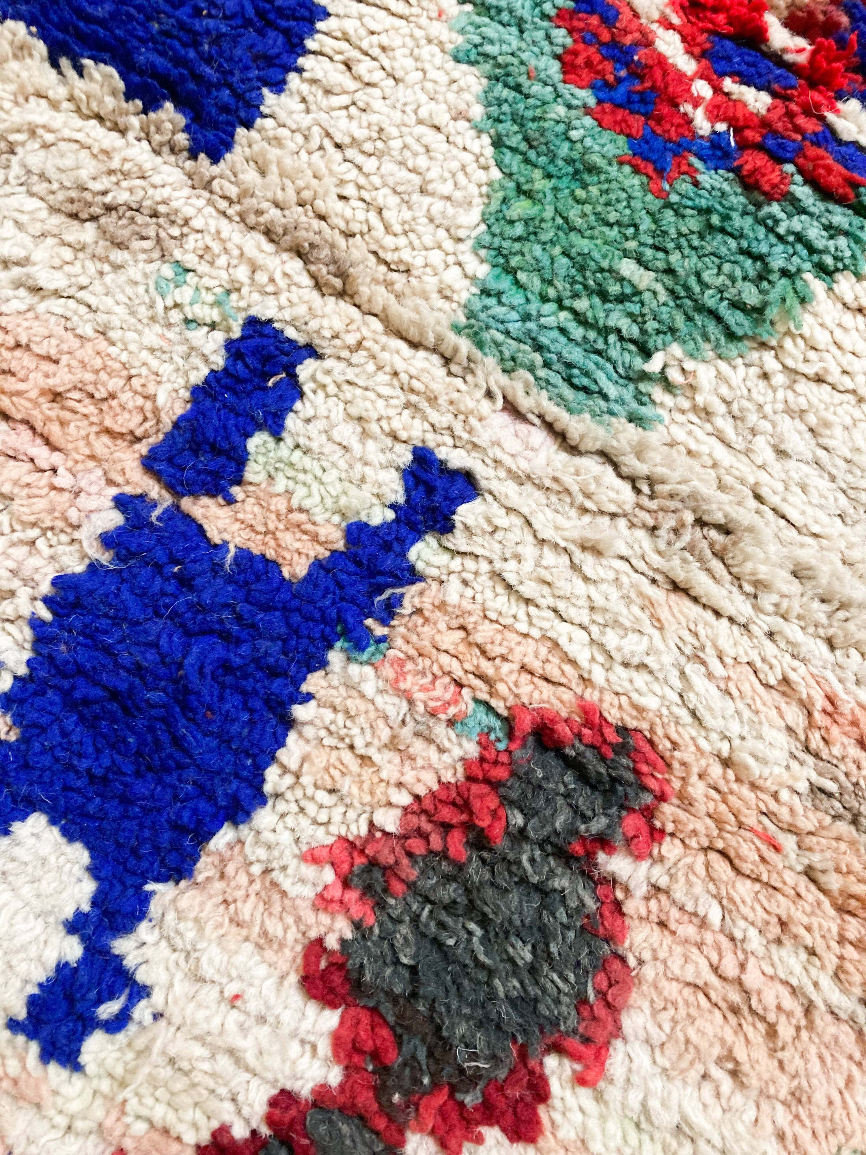 Moroccan Berber carpet Boujaad corridor 280x68cm