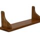 Vintage book shelf wall rack 1970s wood minimalist design