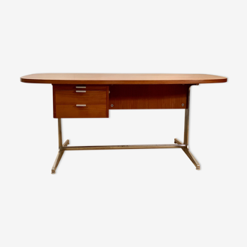 Bureau en acajou par George Nelson pour Mobilier International c. 1970