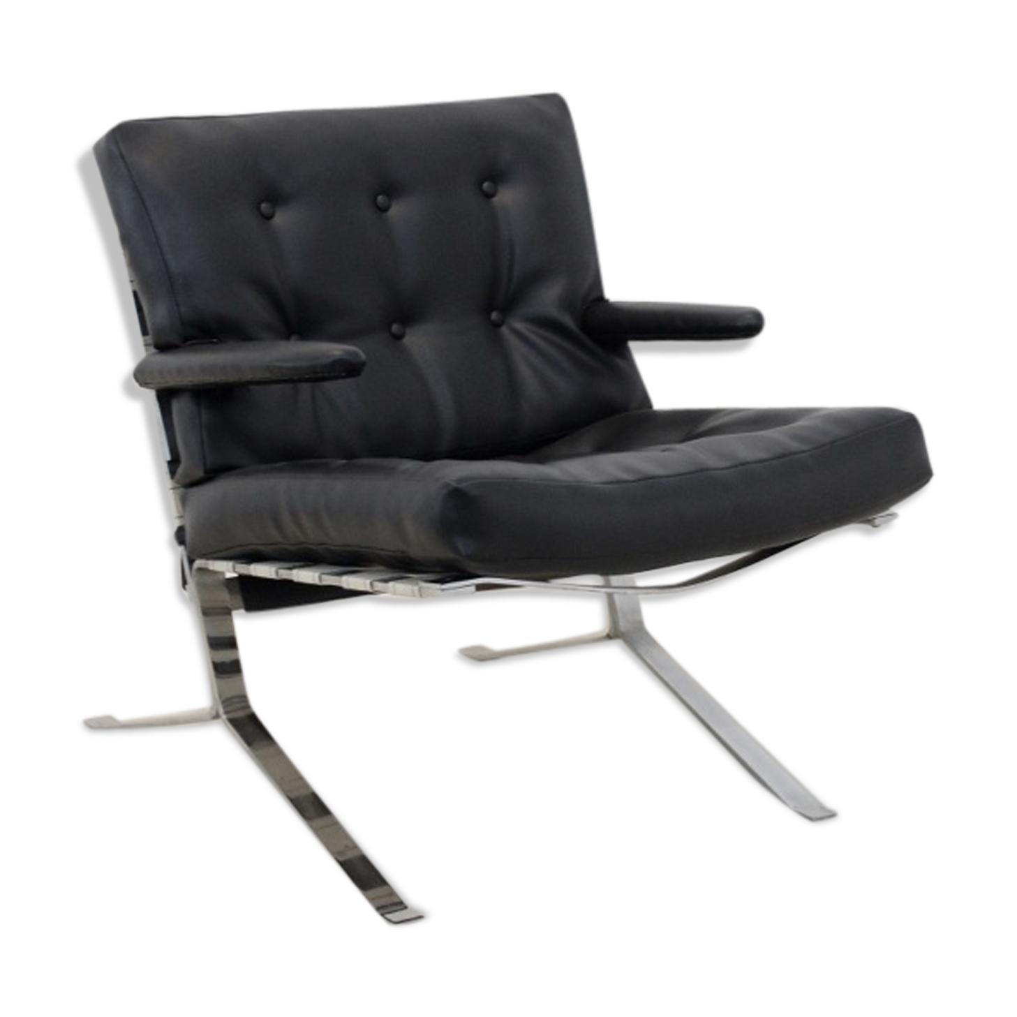 Chair black leather