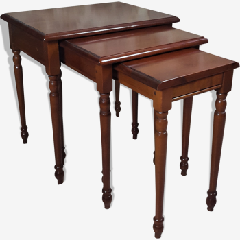 Pull-out tables in cherry style Louis Philippe