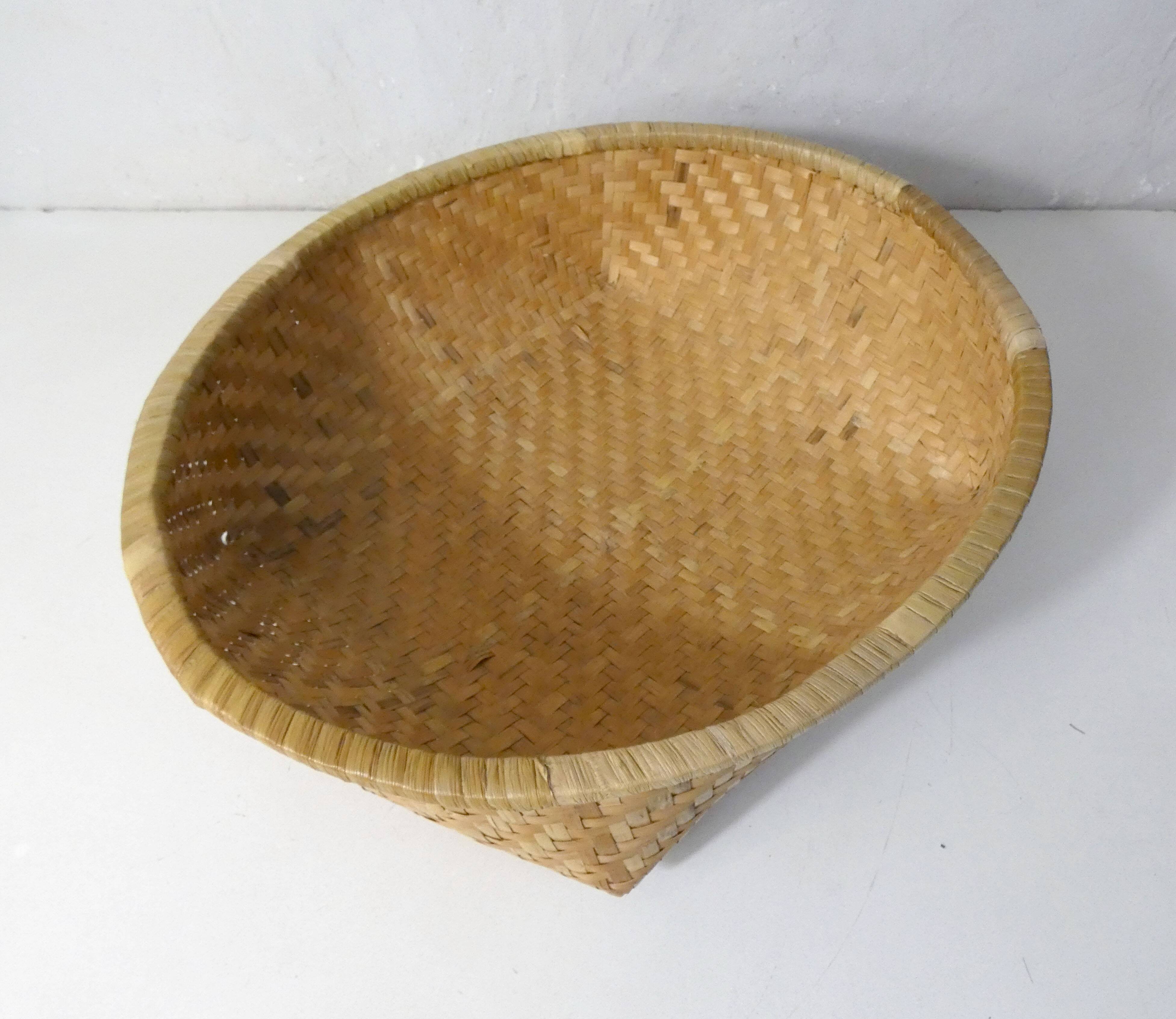 Ethnic rattan and bamboo basketwork