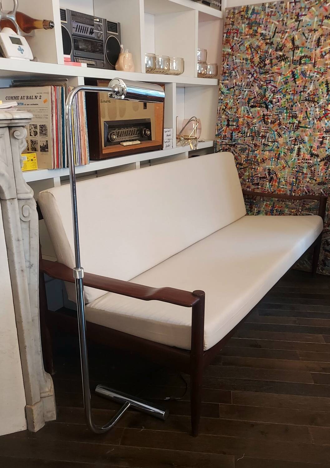 Renovated - Scandinavian mid century teak bench Grete Jal style