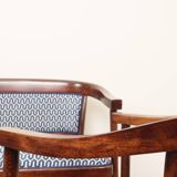 Ensemble de salon Thonet, en bois et jacquard bleu, 1910