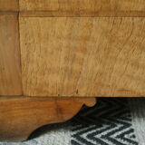 Louis Phillipe style chest of drawers in light walnut 20th century