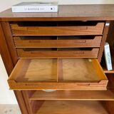 Armoire à tambour vintage en teck