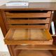 Vintage tambour cabinet teak