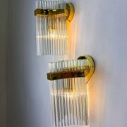 Paire de appliques murales Gaetano Sciolari pour Lightolier, Italie, vers 1970
