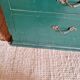 Green antique craft furniture counter