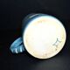 Soufflenheim terracotta pottery pitcher with blue goose decor