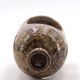 Signed stoneware lantern candle holder, 1960s