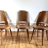 6 Baumann Mondor model teak chairs, 1960