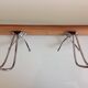 Vintage five-headed wooden coat rack from the 30s/40s