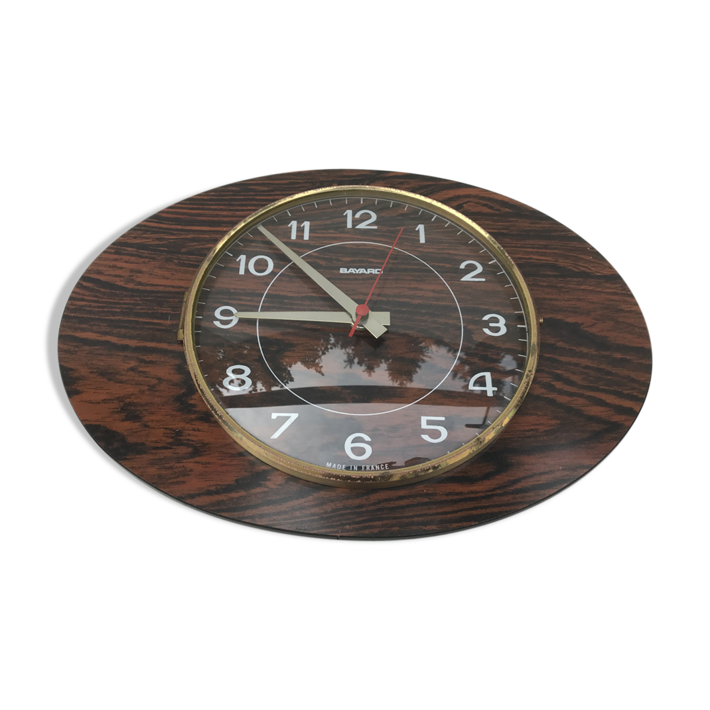 Clock old bayard in formica of the 1950s vintage