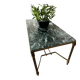 Art Deco coffee table in green marble – An elegant and refined piece.
